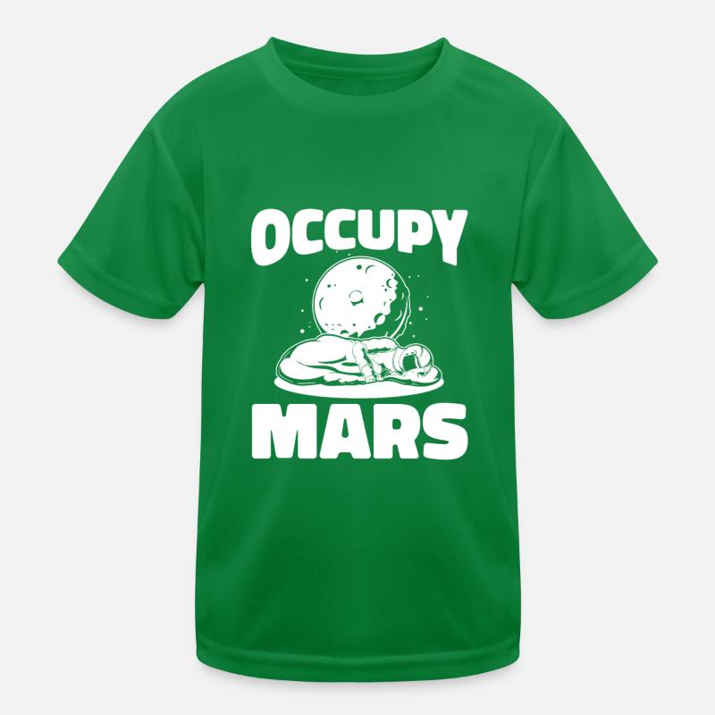 Space, Space, Occupy, Mars Kids Functional T-Shirt