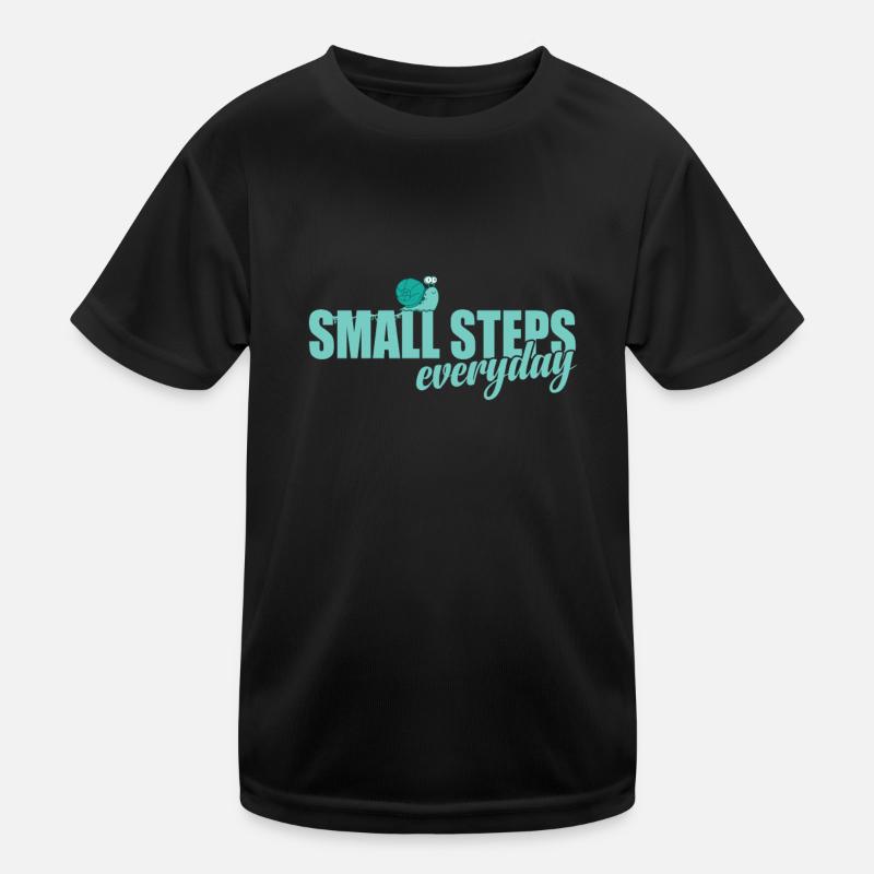 Small Steps everyday Schnecke Tier Kinder Funktions-T-Shirt