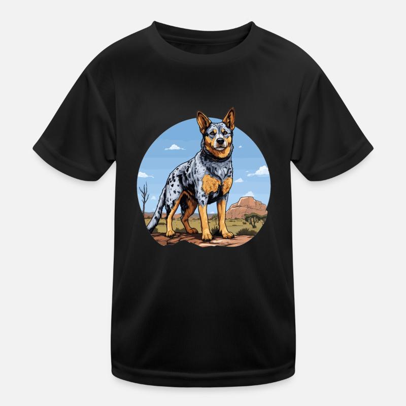 Hund Australian Cattle Dog Kinder Funktions-T-Shirt