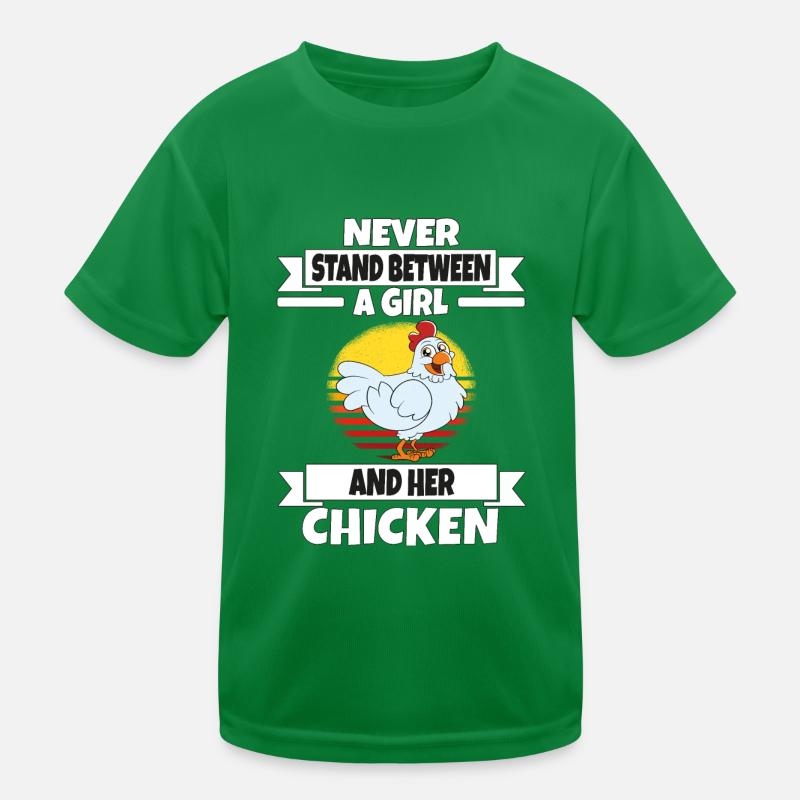 Drôle de poulet disant poulet T-shirt sport Enfant