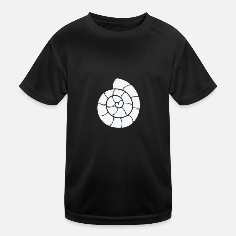 Snail Shell Spiral Snail Kids Functional T-Shirt