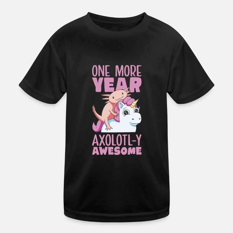 Axolotl Geburtstagsfeier Kinder Funktions-T-Shirt