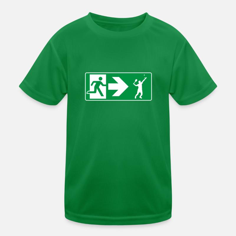 Emergency Exit Tennis Tennis Player Kids Functional T-Shirt