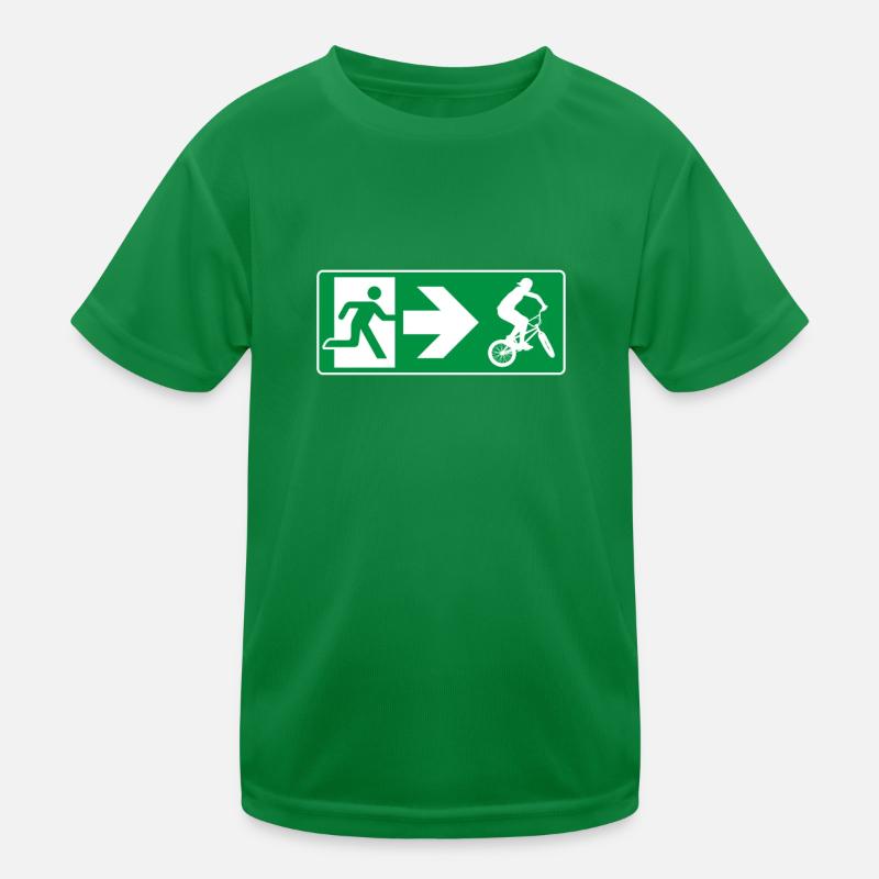 Emergency Exit BMX Kids Functional T-Shirt
