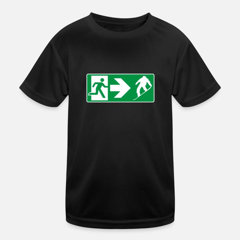Sortie de secours Snowboard Snowboarder T-shirt sport Enfant