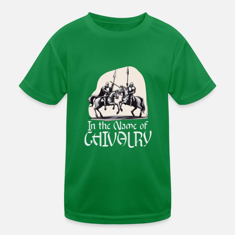 Ritterritter Mittelalterliche Renaissance-rüstung Kinder Funktions-T-Shirt