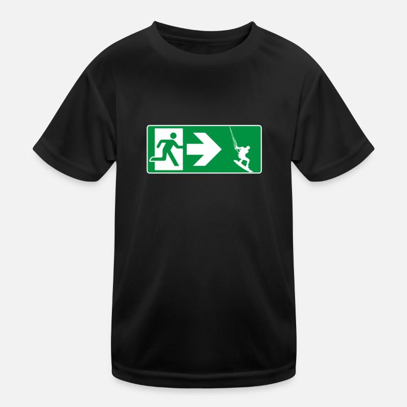 Sortie de secours Kitesurf Kitesurfer T-shirt sport Enfant
