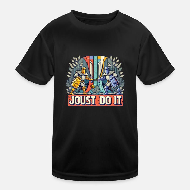 Knight Knight Medieval Renaissance Armor Kids Functional T-Shirt
