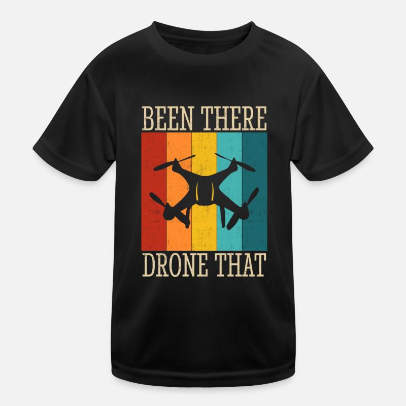Drohne Kinder Funktions-T-Shirt