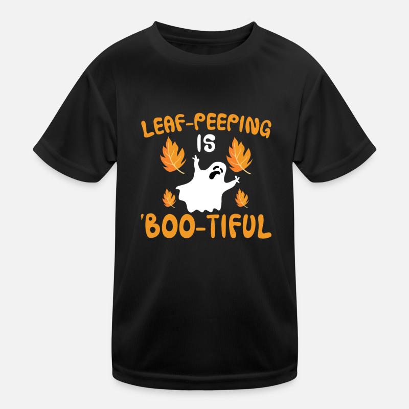 Leaf Peeping Halloween Costume Kids Functional T-Shirt