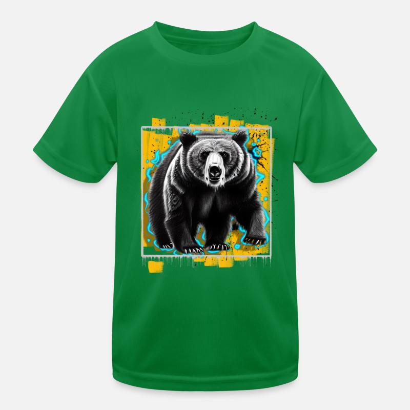Bär Kinder Funktions-T-Shirt