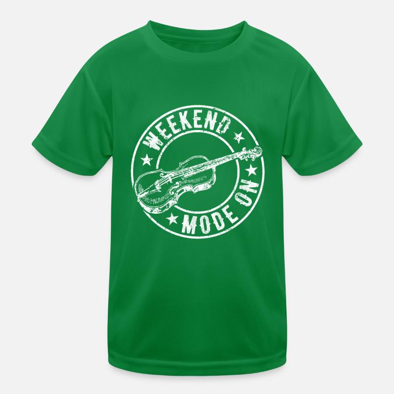 Mode week-end sur violon instrument violon musique pla T-shirt sport Enfant
