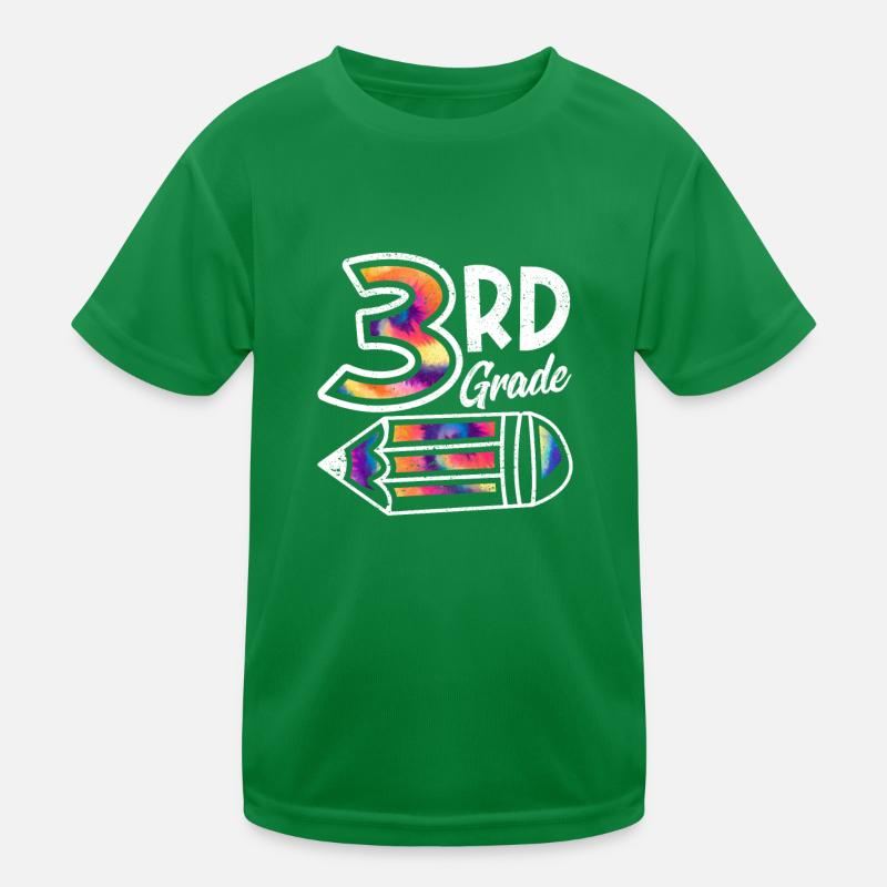 Hallo 3. Klasse Dritte Lehrer Student Tie Dye Kinder Funktions-T-Shirt