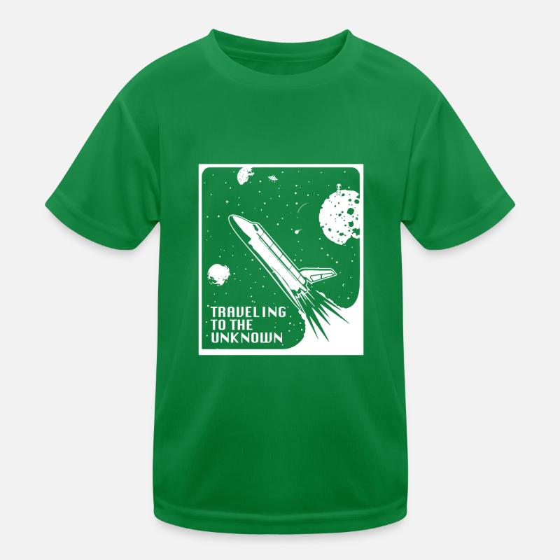 space, space, rocket, space colonization Kids Functional T-Shirt