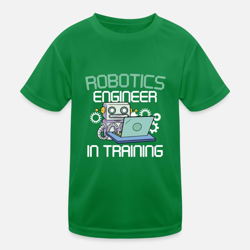Build Robot Droid Builder Robotics Engineer In Tra Kinder Funktions-T-Shirt