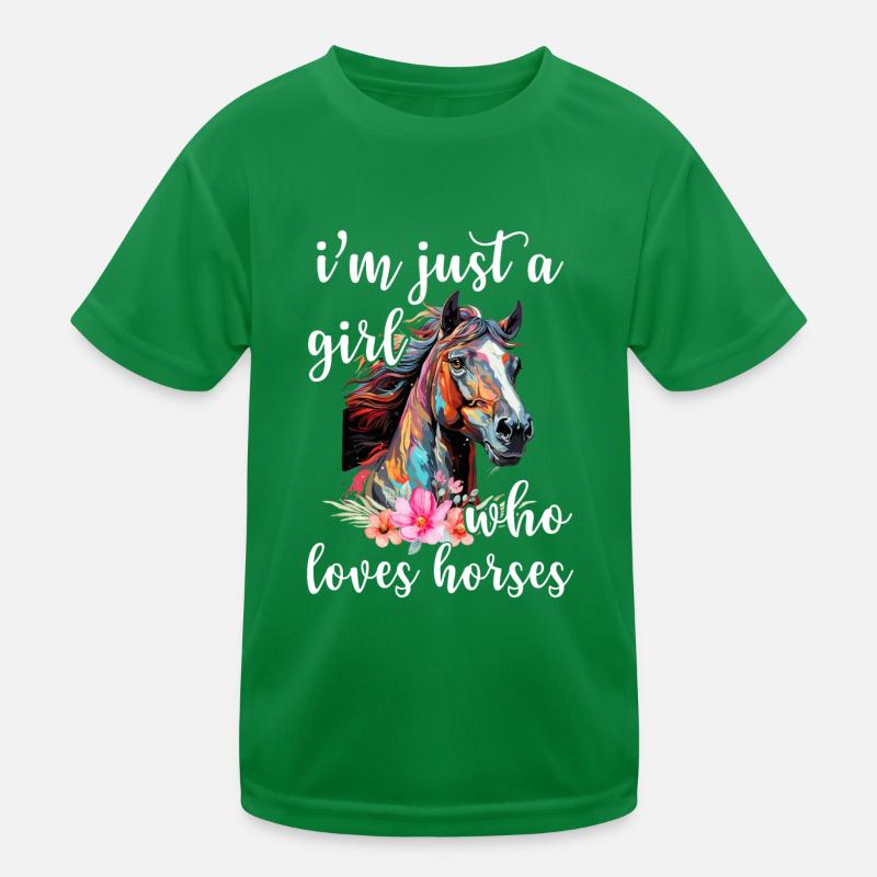 Propriétaire de cheval Cavalier Équitation Fille T-shirt sport Enfant