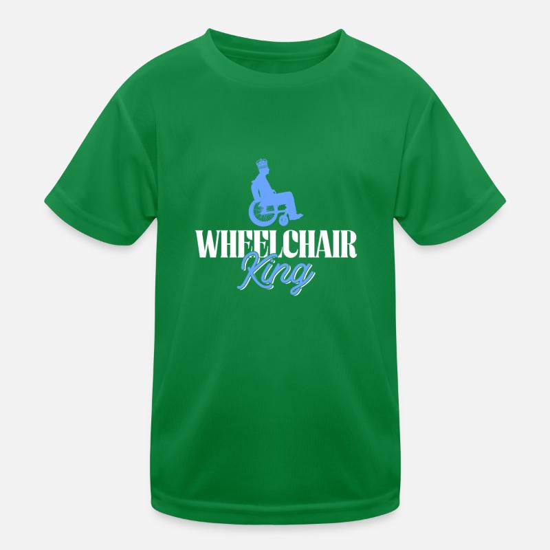 Rollstuhlfahrer Rollstuhl Behinderung Lustig Kinder Funktions-T-Shirt
