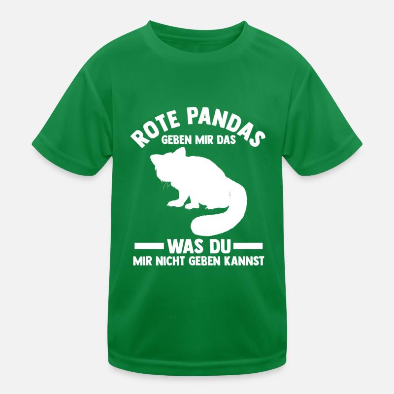Roter Panda Kinder Funktions-T-Shirt