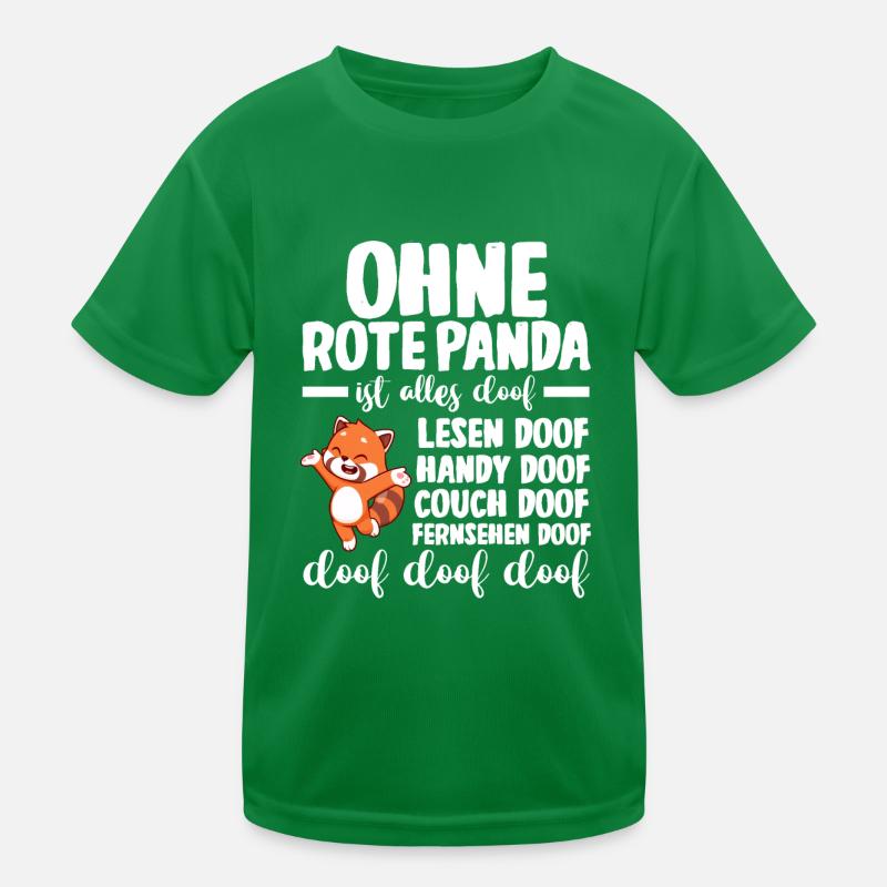 Roter Panda Kinder Funktions-T-Shirt