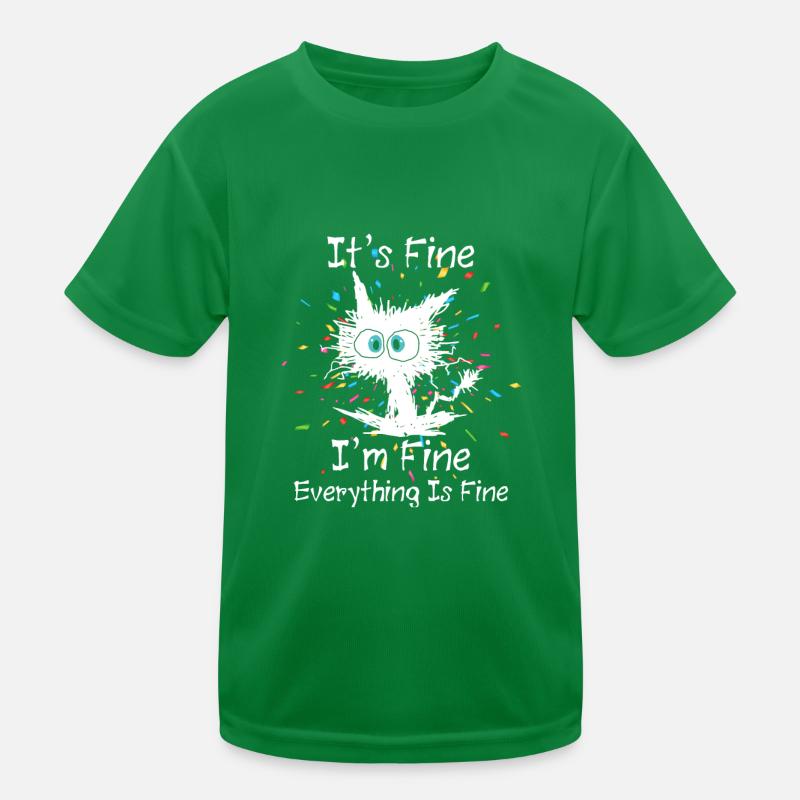 Tout va bien chat T-shirt sport Enfant