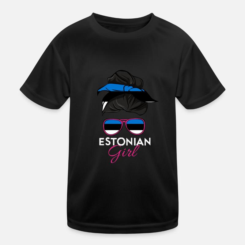 Estnisches Mädchen Kinder Funktions-T-Shirt