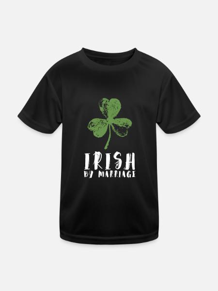 Italia - Italian by marriage - Kinder Funktions-T-Shirt - Schwarz - Vorne