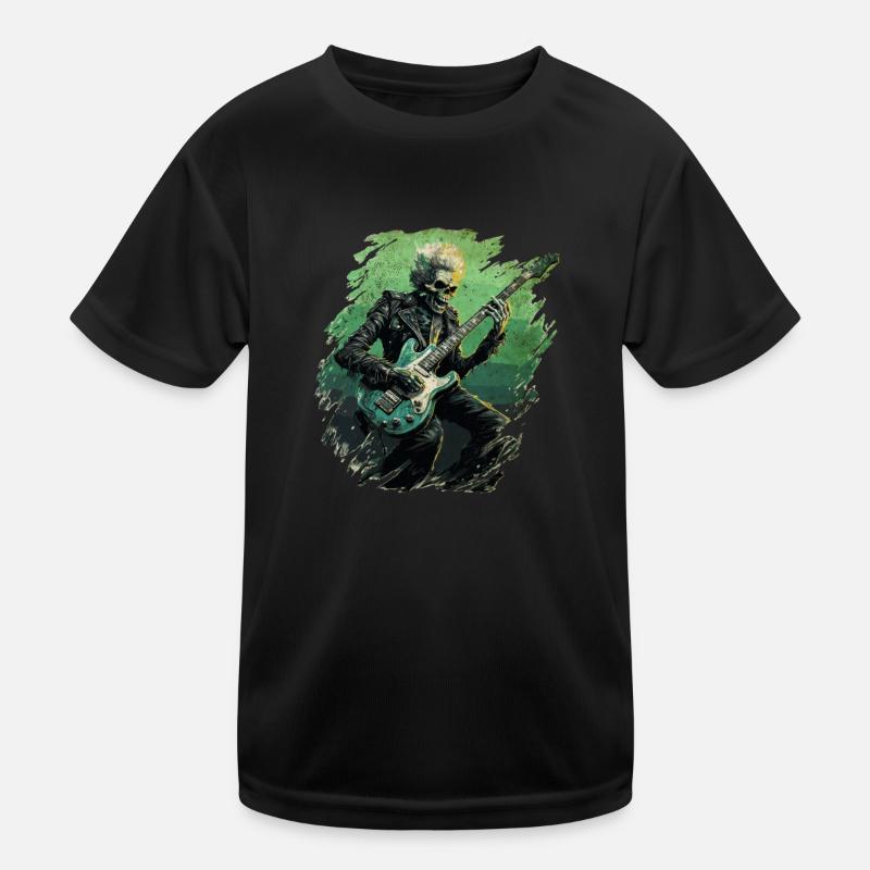 Gitarristen-tshirt E-Gitarren-Saiten Kinder Funktions-T-Shirt