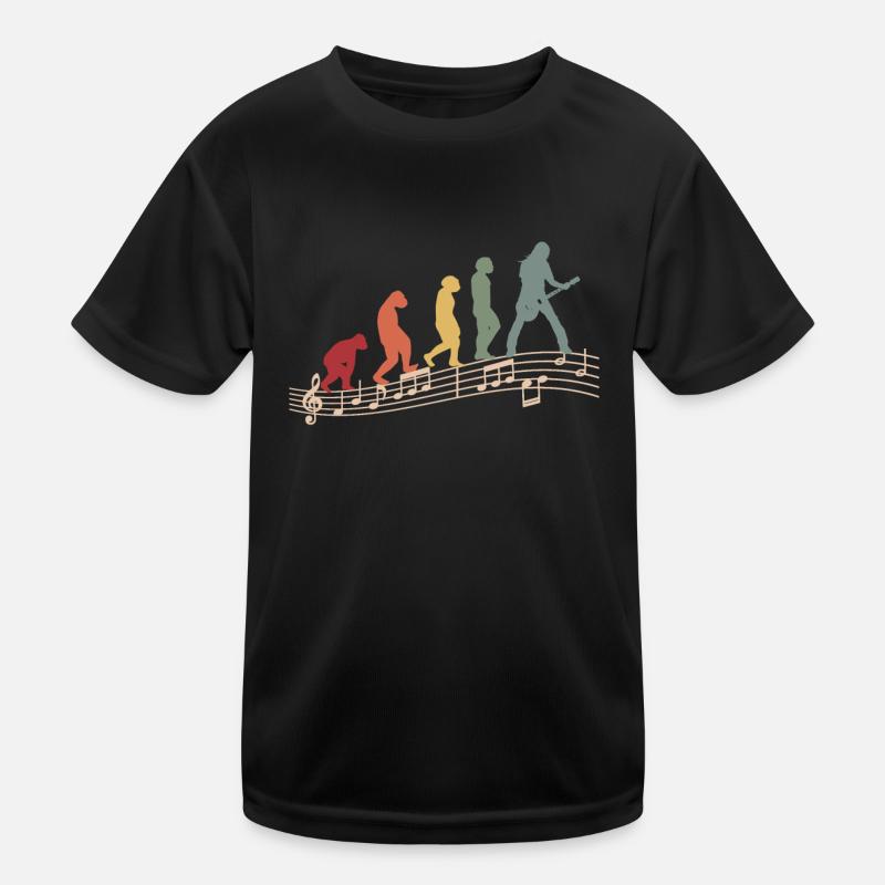 Guitarists Electric Guitars Acoustic Guitar Evolution Kids Functional T-Shirt