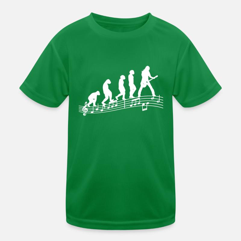 Gitarristen E-Gitarren Akustik-Gitarre Evolution Kinder Funktions-T-Shirt