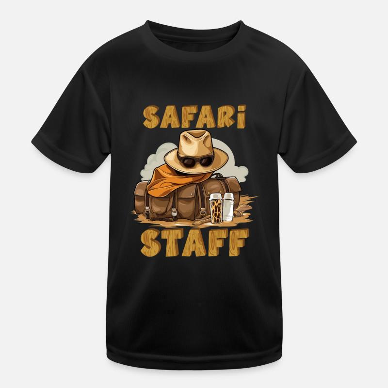 Safari Staff Zoo Keeper Themed Kids Functional T-Shirt