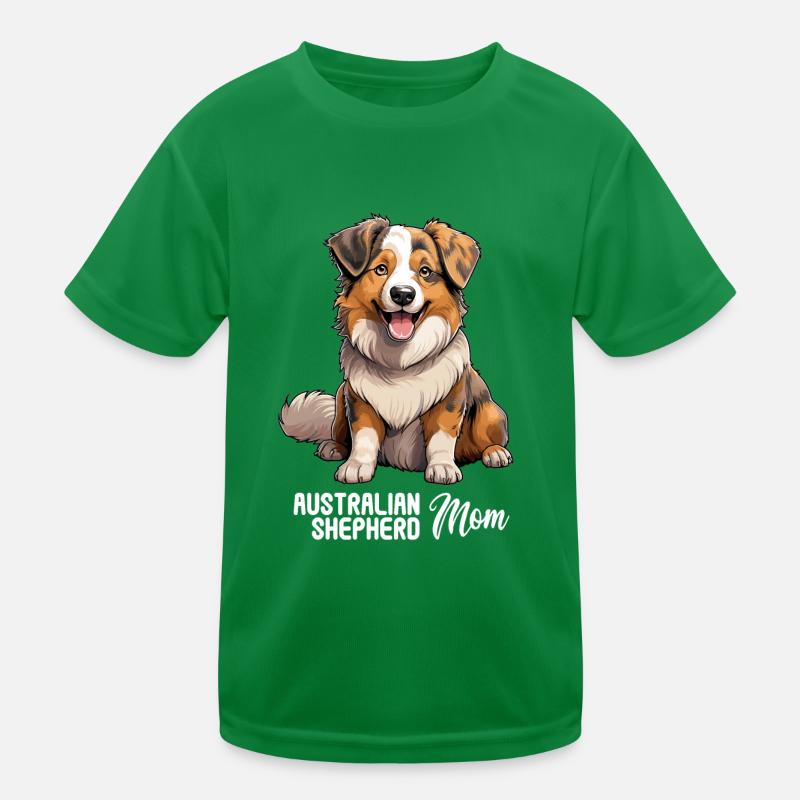 Hund Australian Shepherd Kinder Funktions-T-Shirt