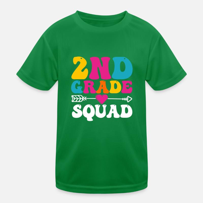2. Klasse Squad Second Teacher Student Team Back Kinder Funktions-T-Shirt