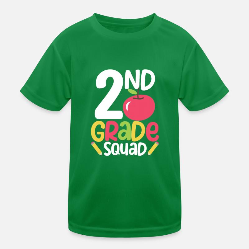 2. Klasse Squad Second Teacher Student Team Back Kinder Funktions-T-Shirt