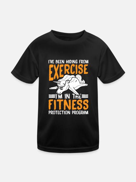 I'm In The Fitness Protection Program 2 - Kids Functional T-Shirt - black - Front
