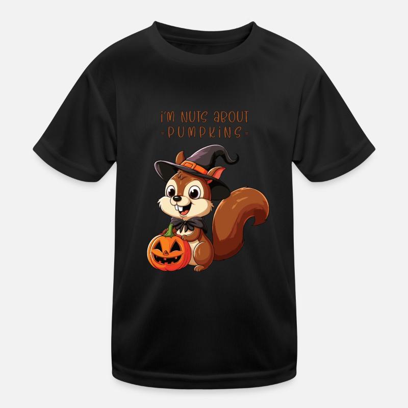 Halloween-Eichhörnchen Kinder Funktions-T-Shirt