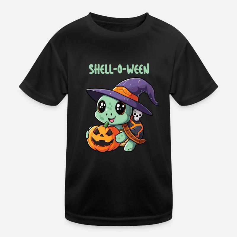 Tortue d’Halloween, Shell-O-Ween T-shirt sport Enfant