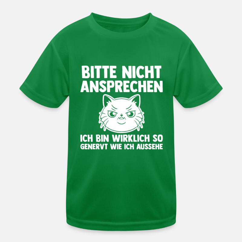 Katze Bitte Nicht Ansprechen Kinder Funktions-T-Shirt