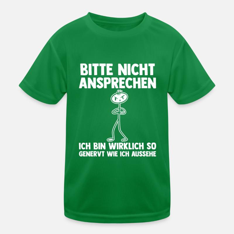Bitte Nicht Ansprechen Kinder Funktions-T-Shirt
