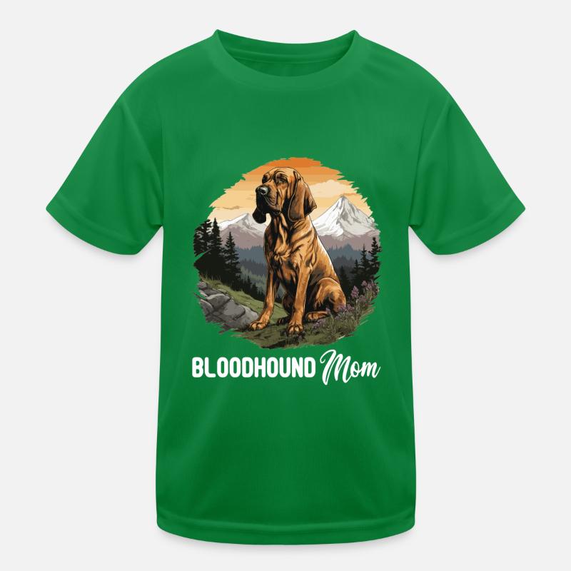 Dog Bloodhound Kids Functional T-Shirt
