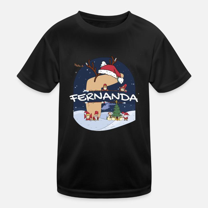Génial nom Fernanda w Santa Hat dans le thème de Noël T-shirt sport Enfant
