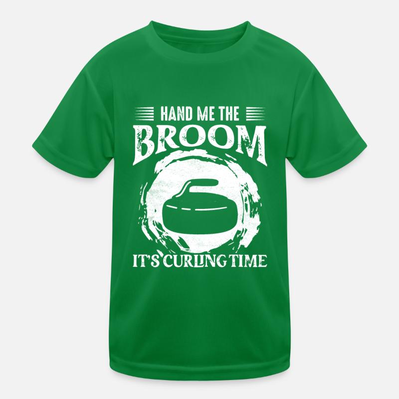 Donnez-moi le balai, c’est l’heure du curling Ice Sport Curl T-shirt sport Enfant