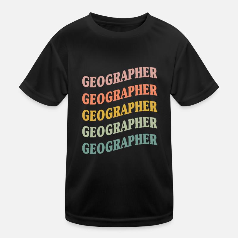 Geographer Kids Functional T-Shirt