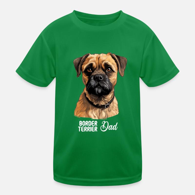 Chien Border Terrier T-shirt sport Enfant