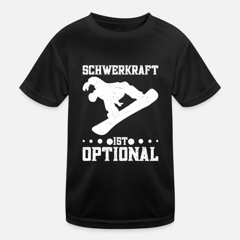 Snowboarden Skipiste Snowboarding Snowboardfahrer Kinder Funktions-T-Shirt