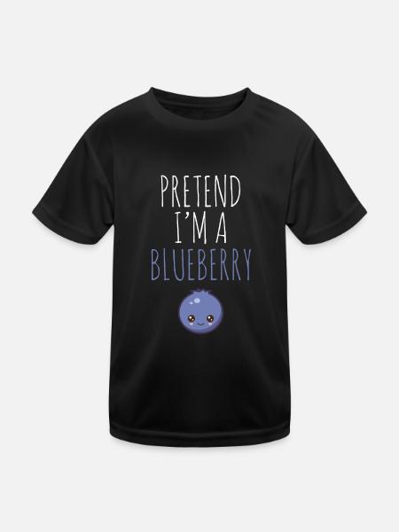 Blauberren Blauberre Geschenk - Kinder Funktions-T-Shirt - Schwarz - Vorne