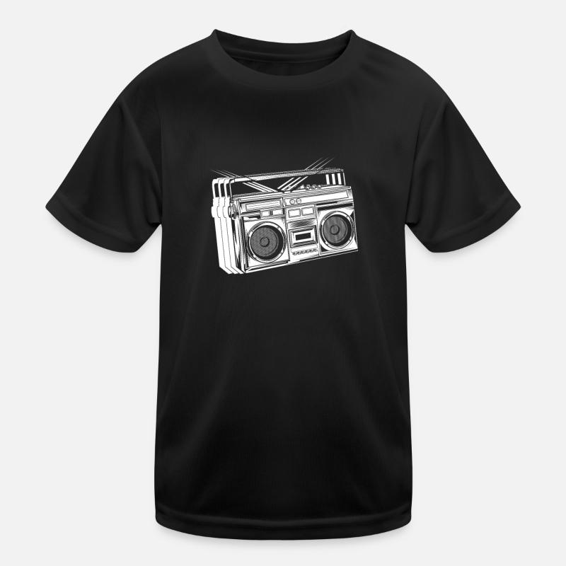 Ghettoblaster Kinder Funktions-T-Shirt