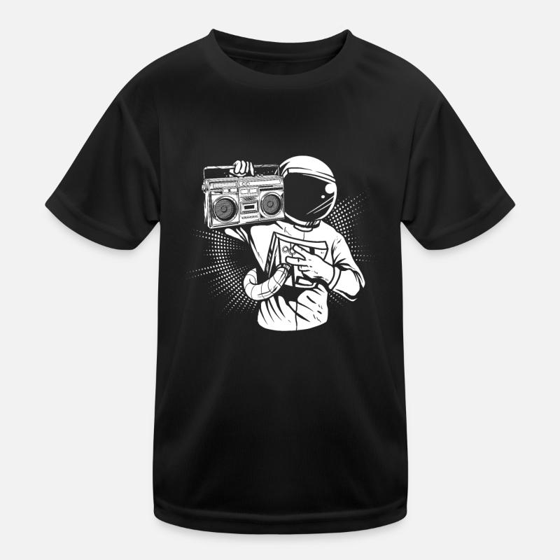 Ghettoblaster Astronaut Kinder Funktions-T-Shirt