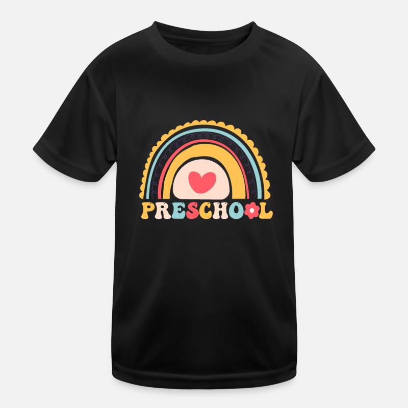 Vorschule Regenbogen Mädchen Jungen Kinder Lehrer Kinder Funktions-T-Shirt
