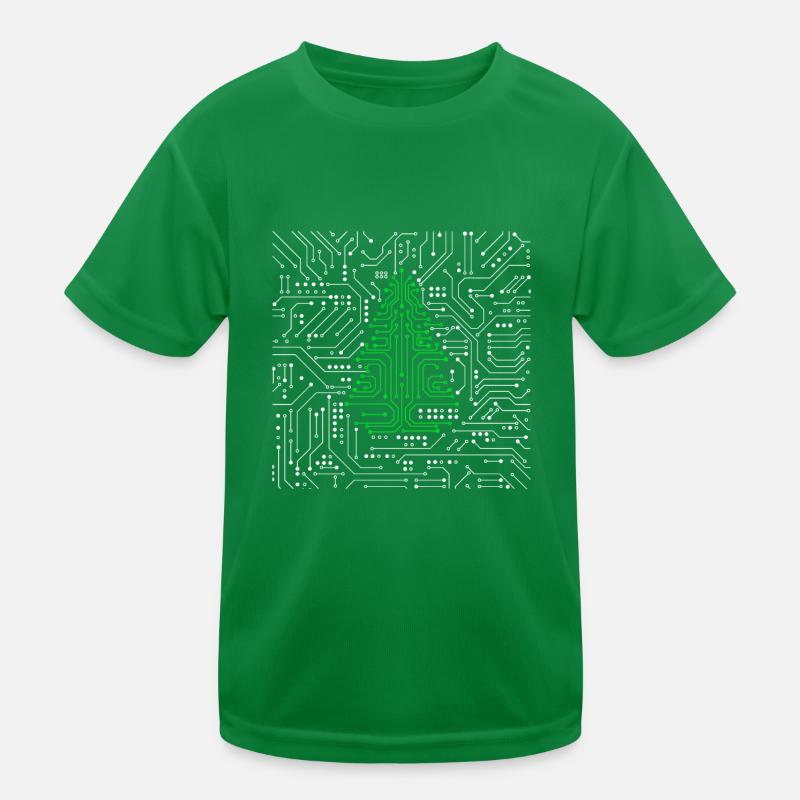 Arbre de Noël de la carte mère du processeur Circuit IT T-shirt sport Enfant