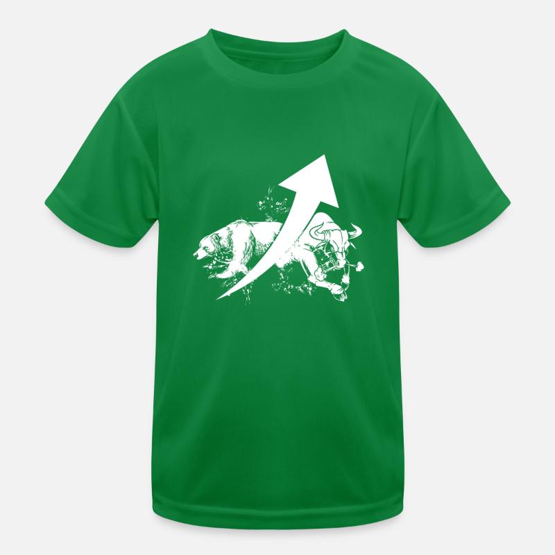 Day Trading Day Trader Bear Taurus Kids Functional T-Shirt